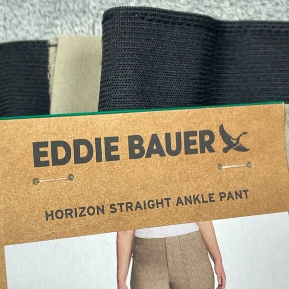 Eddie Bauer Womens Khaki Stretch Pants Size 12 Relaxed Fit d0528 - Picture 9 of 11